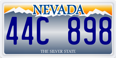 NV license plate 44C898