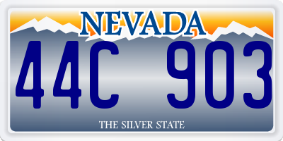 NV license plate 44C903