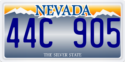 NV license plate 44C905