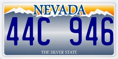 NV license plate 44C946