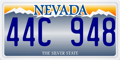 NV license plate 44C948