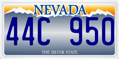 NV license plate 44C950