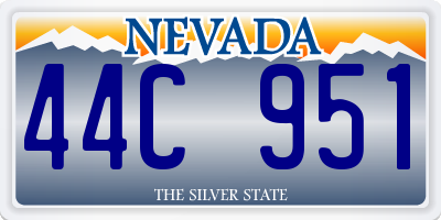 NV license plate 44C951