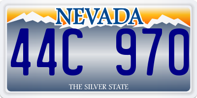 NV license plate 44C970