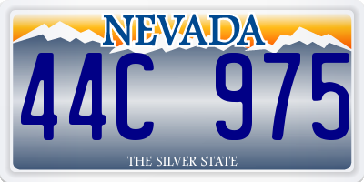 NV license plate 44C975