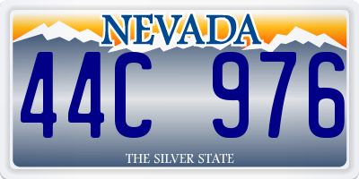 NV license plate 44C976