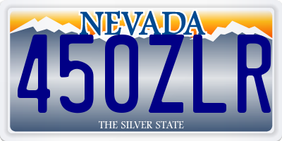 NV license plate 450ZLR