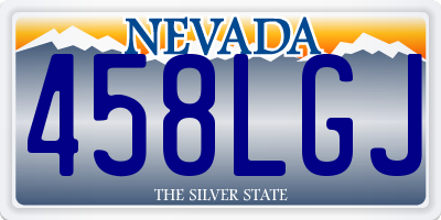 NV license plate 458LGJ