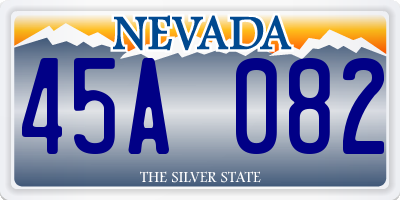 NV license plate 45A082