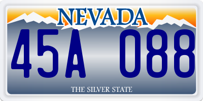 NV license plate 45A088