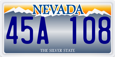 NV license plate 45A108