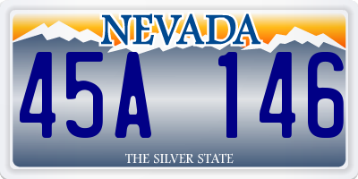 NV license plate 45A146