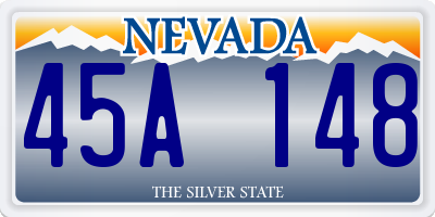 NV license plate 45A148