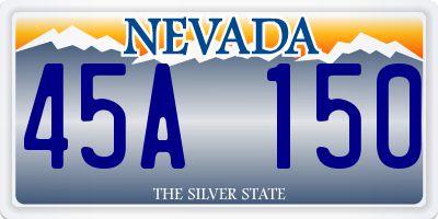 NV license plate 45A150