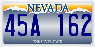 NV license plate 45A162
