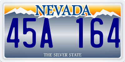NV license plate 45A164