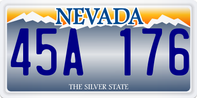 NV license plate 45A176