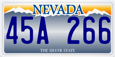 NV license plate 45A266