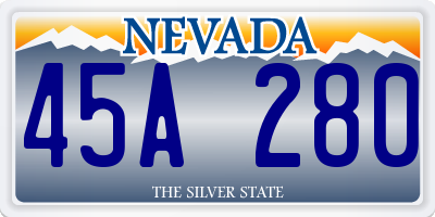 NV license plate 45A280