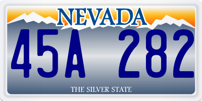 NV license plate 45A282