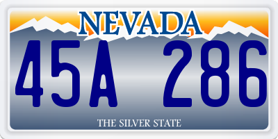 NV license plate 45A286