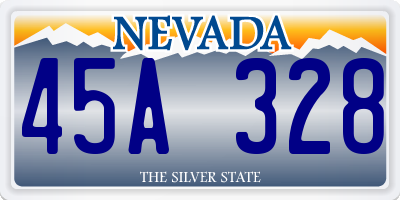 NV license plate 45A328