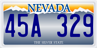 NV license plate 45A329