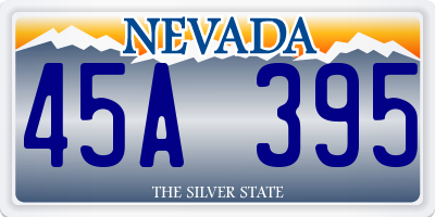 NV license plate 45A395