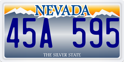 NV license plate 45A595