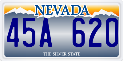 NV license plate 45A620