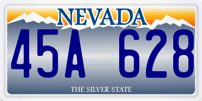 NV license plate 45A628