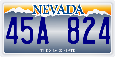 NV license plate 45A824