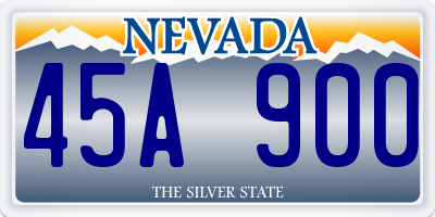 NV license plate 45A900