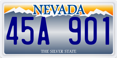 NV license plate 45A901