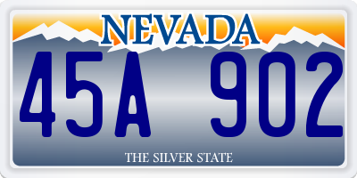 NV license plate 45A902