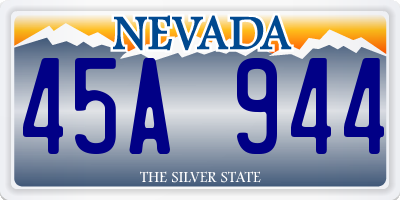 NV license plate 45A944