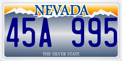 NV license plate 45A995