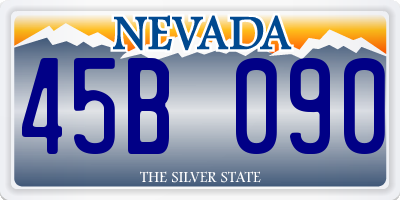 NV license plate 45B090