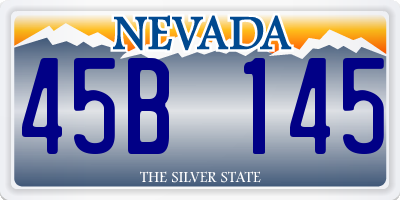 NV license plate 45B145