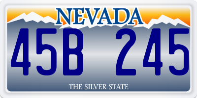 NV license plate 45B245