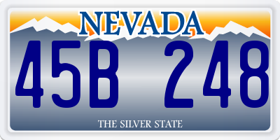 NV license plate 45B248