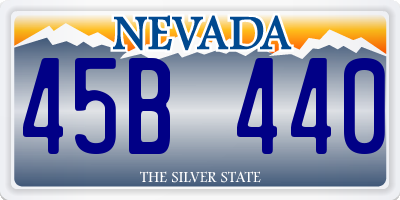 NV license plate 45B440
