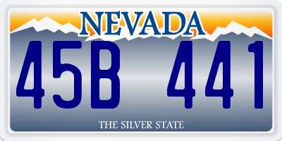 NV license plate 45B441