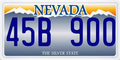NV license plate 45B900