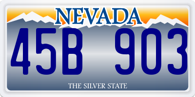 NV license plate 45B903