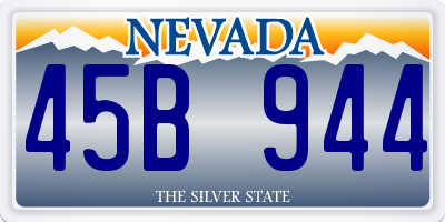 NV license plate 45B944