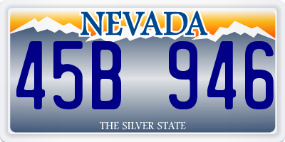 NV license plate 45B946