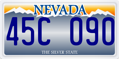 NV license plate 45C090