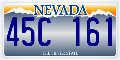 NV license plate 45C161