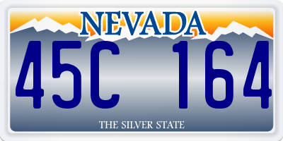NV license plate 45C164